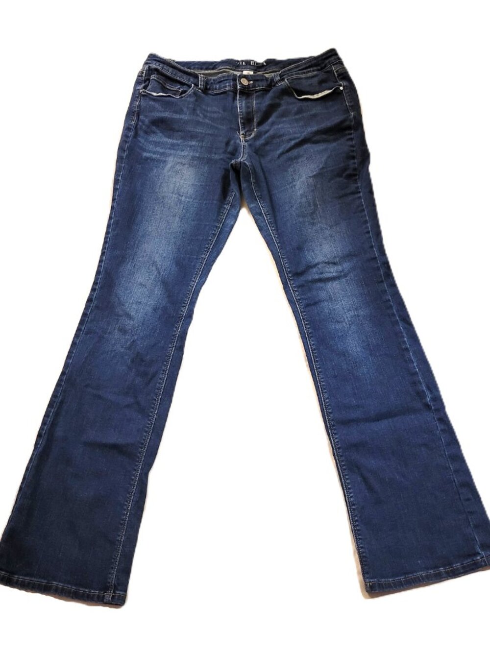 White House Black Market Jeans Womens 14R Blue Barely Bootcut Comfort Stretch